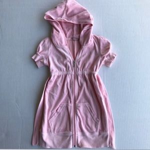 Juicy Couture Shortsleeved Velour Hoodie Dress